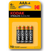 KODAK - PILA ALCALINA XTRALIFE AAA LR03*4