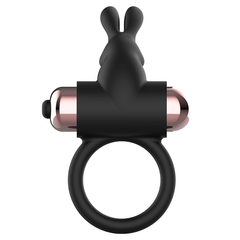 COQUETTE CHIC DESIRE - COCKRING WITH VIBRATOR BLACK/GOLD