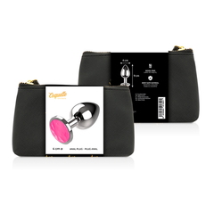 COQUETTE CHIC DESIRE - PLUG ANAL METAL COULEUR ROSE TAILLE L 4 X 9 CM