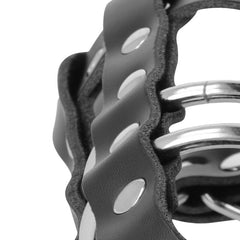 DARKNESS - JAULA DE CASTIDAD DE CUERO CON CERRADURA