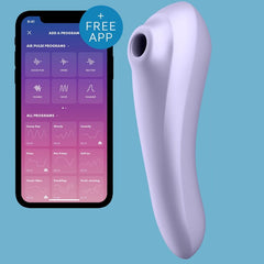 SATISFYER - DUAL PLEASURE AIR PULSE VIBRATOR PURPLE