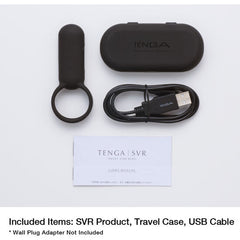 TENGA - SMART BLACK SVR VIBRATOR RING