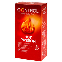 CONTROL - HOT PASSION EFECTO CALENTAMIENTO 10 UNIDADES