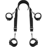 FETISH SUBMISSIVE - MASTER POSITION WITH 4 NOPRENE LINED HANDCUFFS