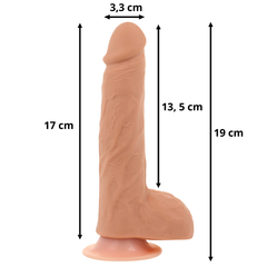 OHMAMA - HIGH AND LOW DILDO WITH HEAT FUNCTION AND REMOTE CONTROL
