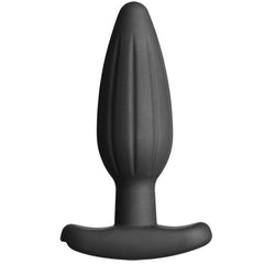 ELECTRASTIM - BLACK SILICONE ROCKER BUTTT PLUG MEDIUM