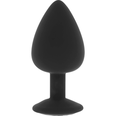 OHMAMA - PLUG ANAL DE SILICONA DIAMANTE TALLA L 9 CM