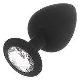 OHMAMA - PLUG ANAL DE SILICONA DIAMANTE TALLA L 9 CM