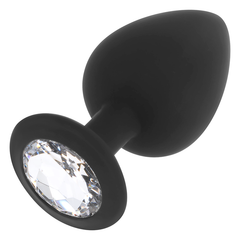 OHMAMA - PLUG ANAL DE SILICONA DIAMANTE TALLA L 9 CM