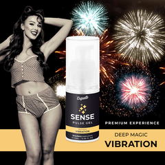 COQUETTE CHIC DESIRE - GEL LÍQUIDO PREMIUM VIBRANTE PULSO DE FRESA 15ML