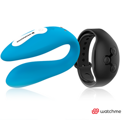 WEARWATCH - WATCHME DOUBLE VIBRATOR INDIGO / JET TECHNOLOGY
