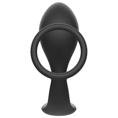 ADDICTED TOYS - ANAL PLUG WITH BLACK SILICONE RING
