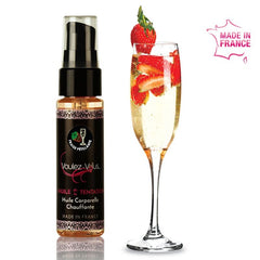 VOULEZ-VOUS - WARMING BODY OIL - STRAWBERRY CAVA 35 ML