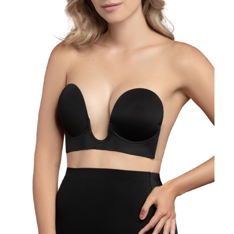 BYE-BRA - BLACK STRAPLESS BRA A CUP