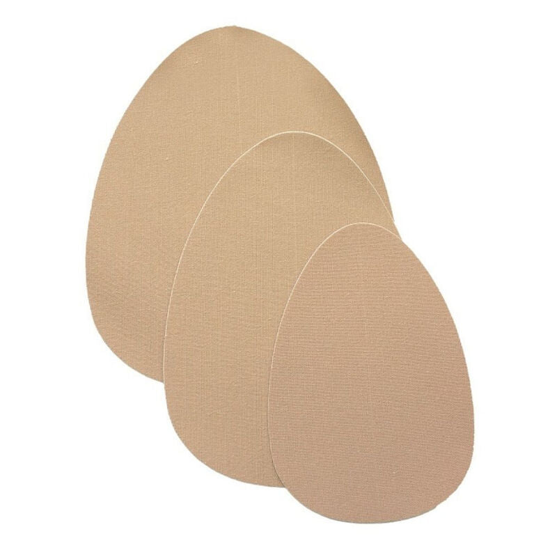 BYE-BRA - BREAST REINFORCEMENT + 3 PAIRS BEIGE SATIN A/C CUP