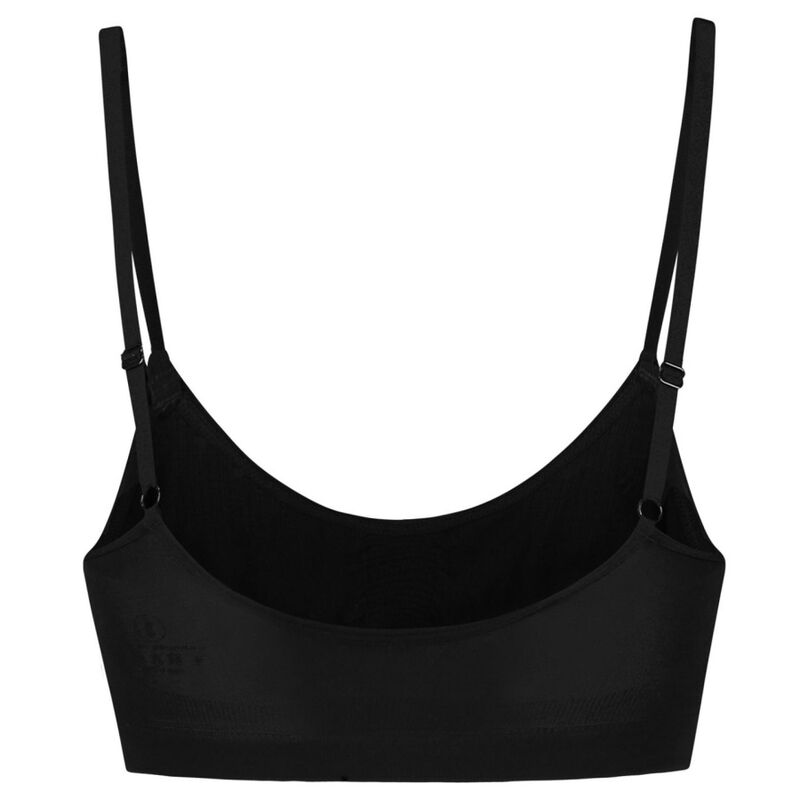 BYE-BRA - MEDIUM CONTROL BLACK DOTS FREE BRA SIZE S