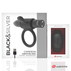 BLACK&amp;SILVER - COCKRING CON CONTROL REMOTO CAMERON WATCHME