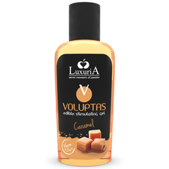 INTIMATELINE LUXURIA - VOLUPTAS GEL DE MASAJE COMESTIBLE CON EFECTO CALENTAMIENTO - CARAMELO 100 ML