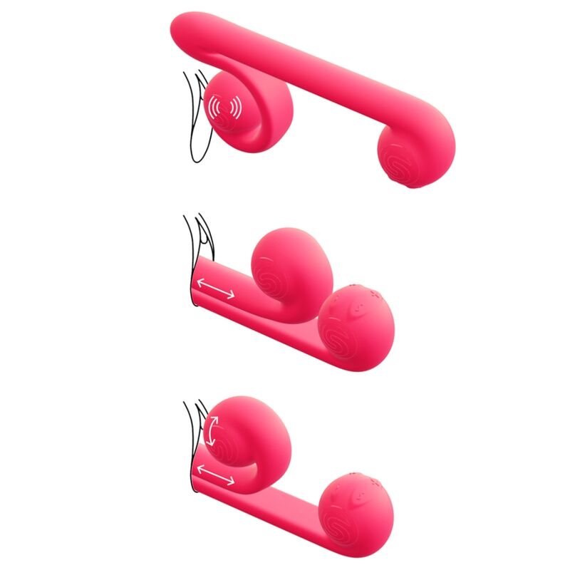 VIBRADOR CARACOL - VIBRADOR MULTIACCIÓN ROSA