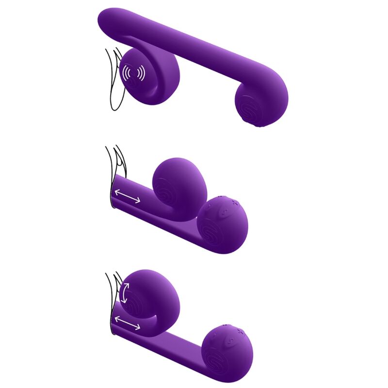 VIBRADOR CARACOL - VIBRADOR MULTIACCIÓN MORADO