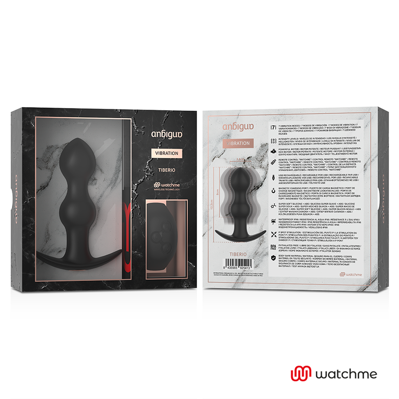 ANBIGUO - WATCHME CONTROL REMOTO PLUG TIBERIO VIBRADOR ANAL