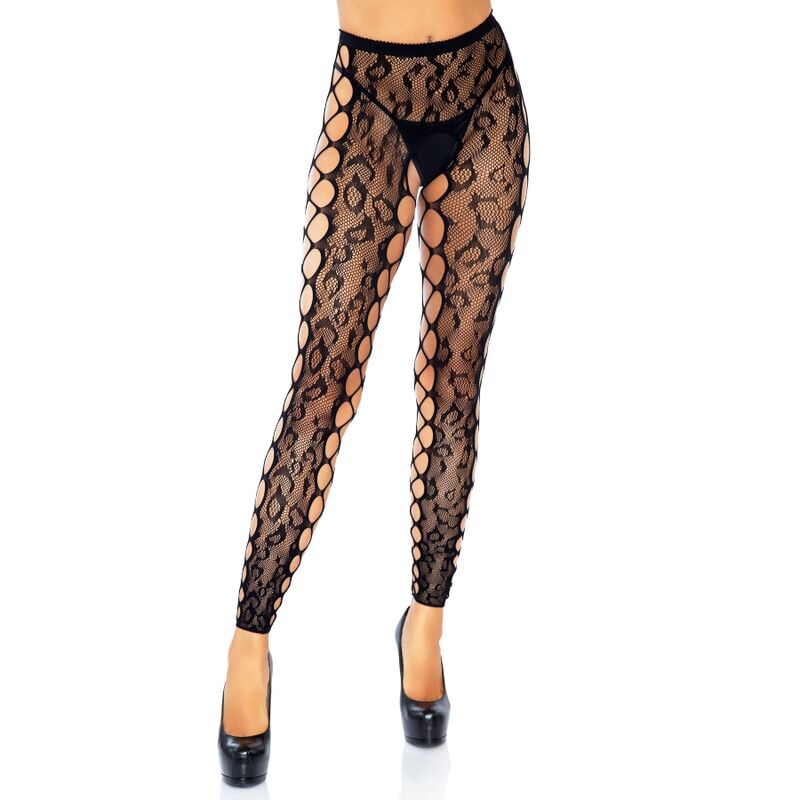 LEG AVENUE - FOOTLESS TIGHTS ONE SIZE