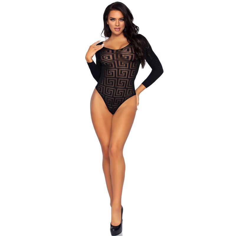 LEG AVENUE - MOSAIC SNAP CROTH BODY ONE SIZE