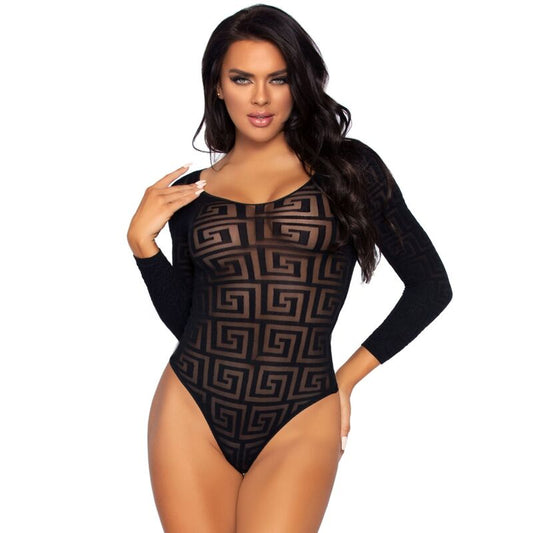 LEG AVENUE - MOSAIC SNAP CROTH BODY ONE SIZE