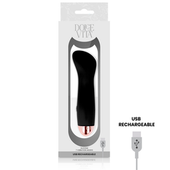 DOLCE VITA - ONE VIBRADOR RECARGABLE NEGRO 7 VELOCIDADES