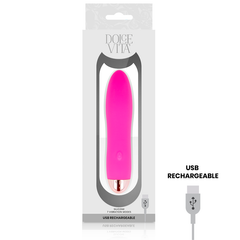 DOLCE VITA - CUATRO VIBRADOR RECARGABLE ROSA 7 VELOCIDADES