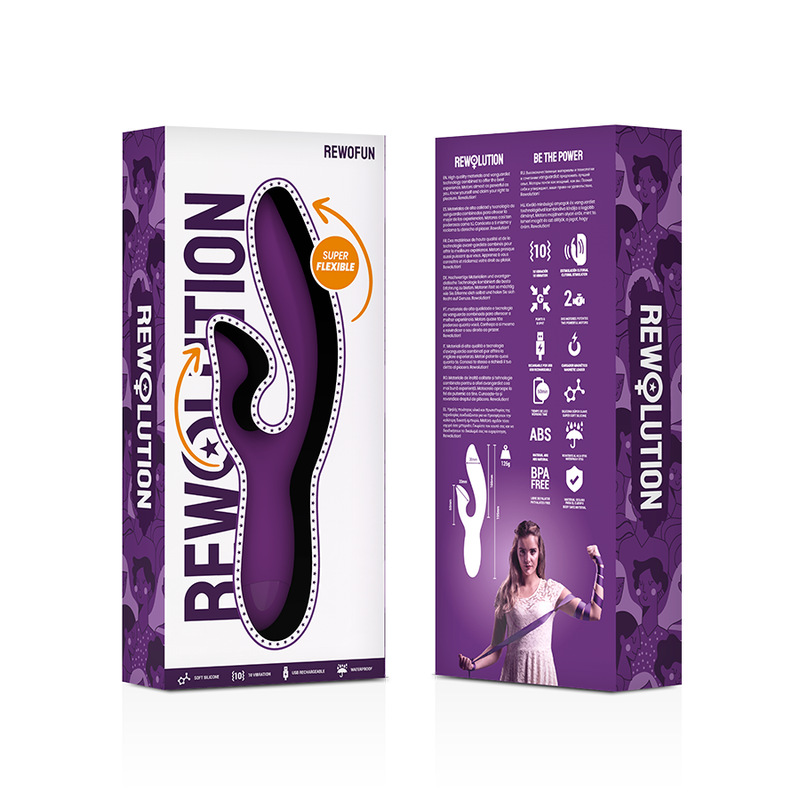 REWOLUTION - REWOFUN VIBRATEUR FLEXIBLE AVEC LAPIN