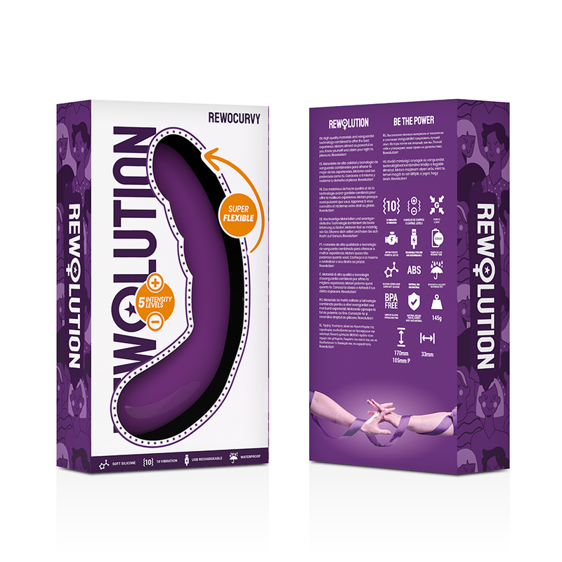 REWOLUTION - REWOCURVY VIBRATEUR FLEXIBLE RECHARGEABLE