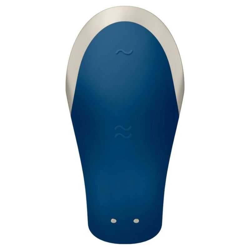 SATISFYER - VIBRATEUR DOUBLE LOVE LUXURY PARTNER BLEU