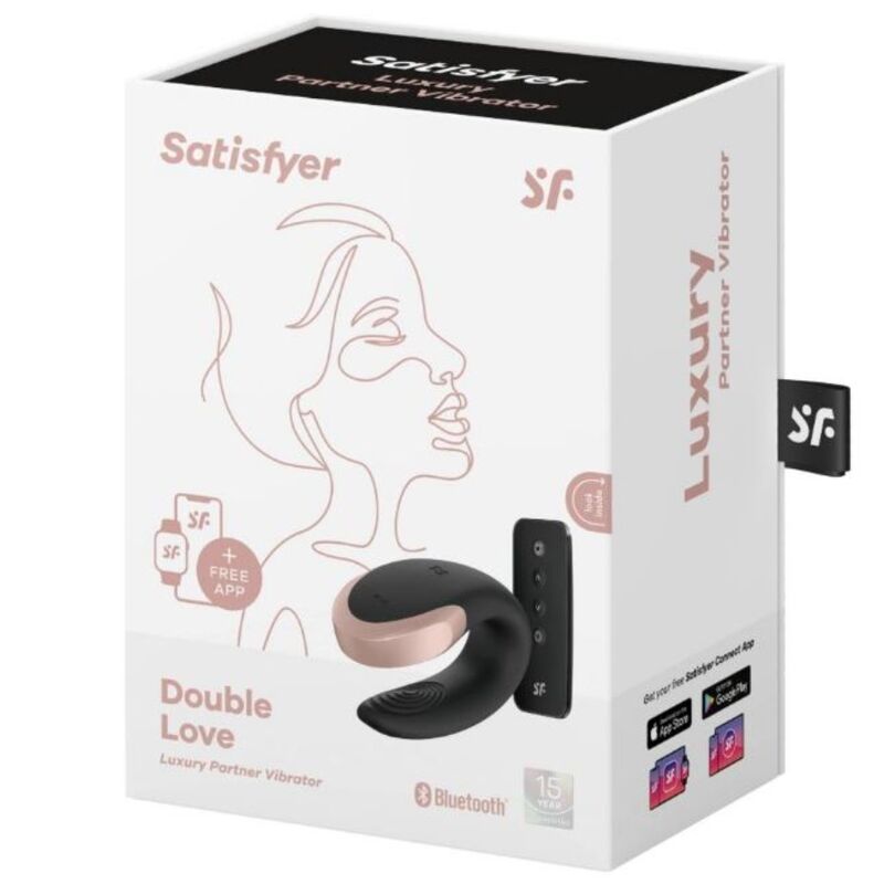 SATISFYER - LOVE LUXURY PARTNER DOBLE VIBRADOR NEGRO