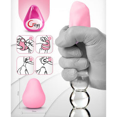 G-VIBE - HUEVO MASTURBADOR TEXTURIZADO REUTILIZABLE ROSA