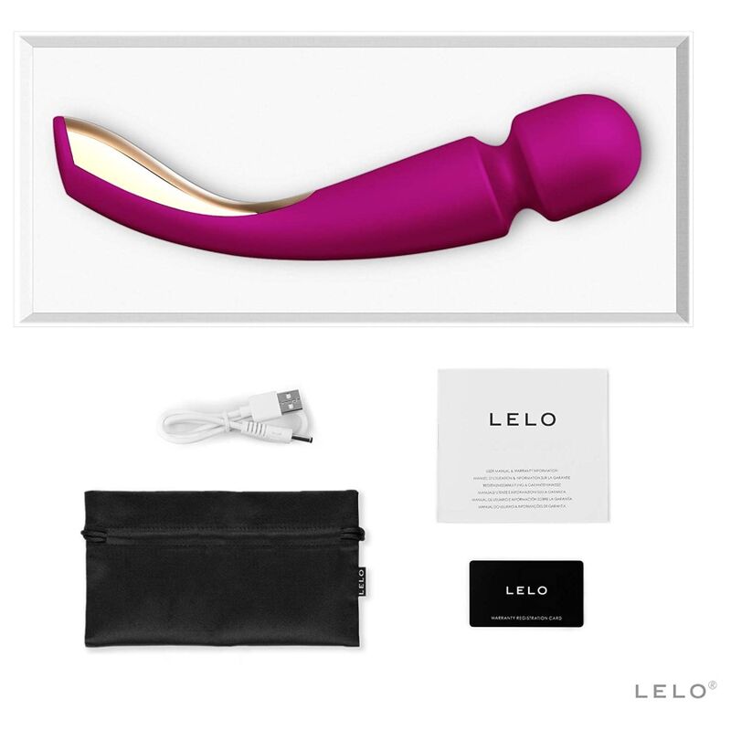 LELO - MASAJEADOR SMART WAND MEDIANO 2 ROSA PROFUNDO