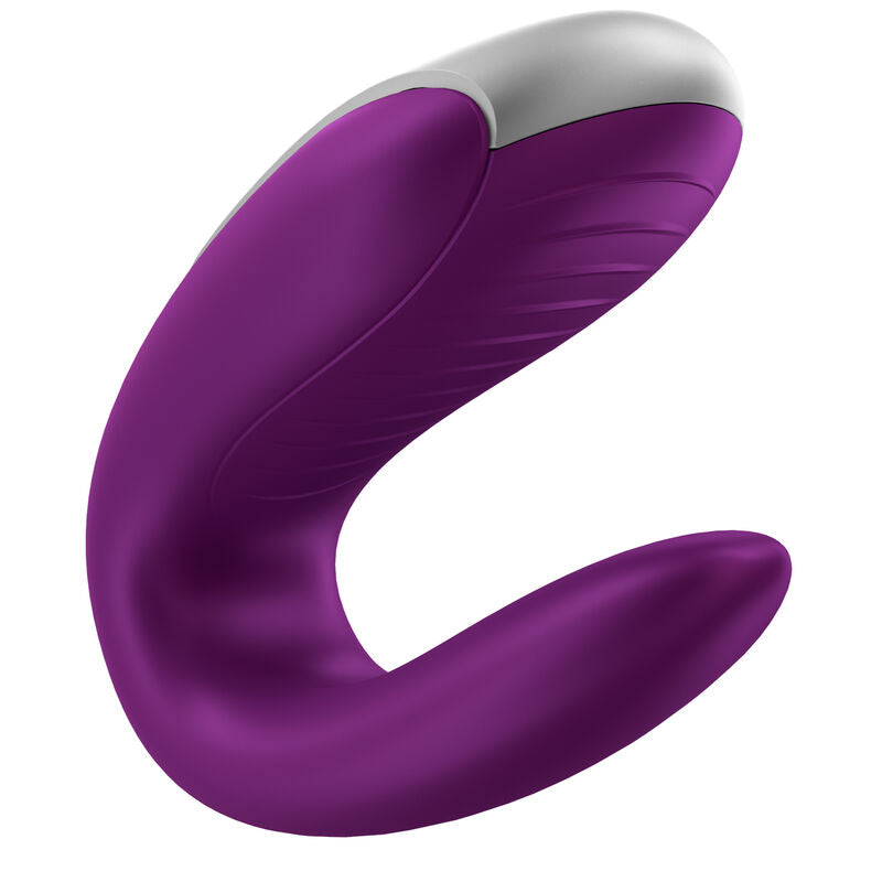 SATISFYER - VIBRADOR DOBLE FUN PARTNER MORADO