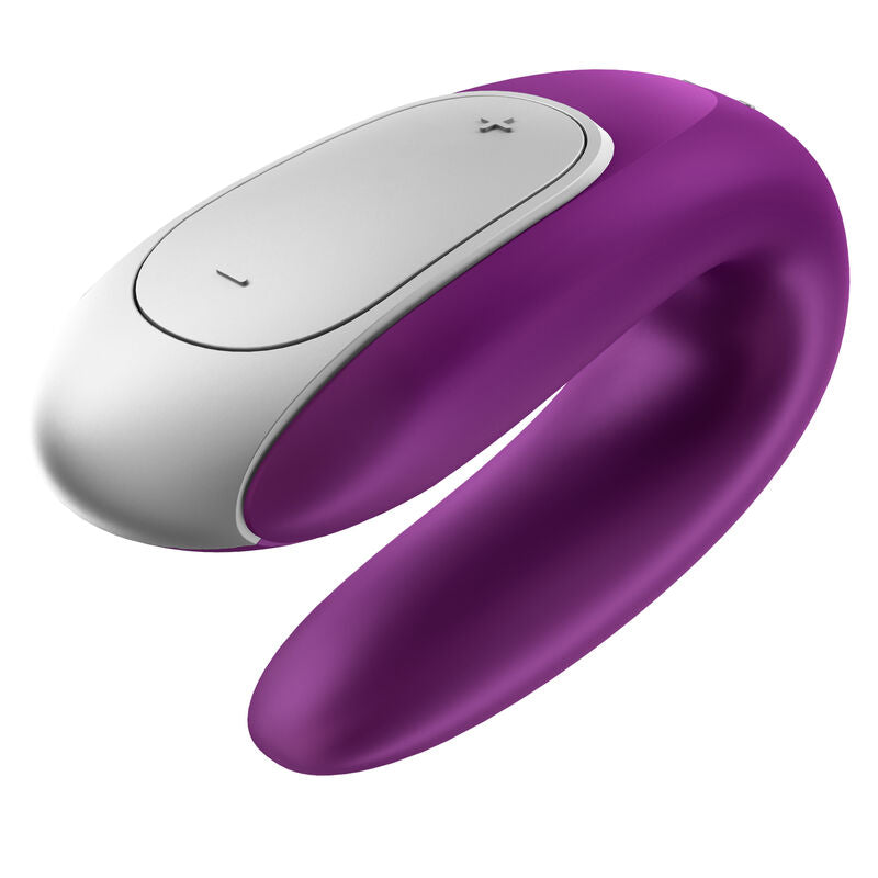 SATISFYER - VIBRADOR DOBLE FUN PARTNER MORADO