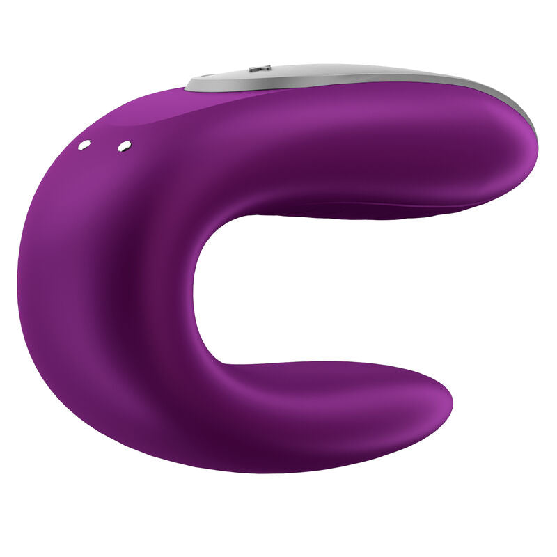 SATISFYER - VIBRADOR DOBLE FUN PARTNER MORADO