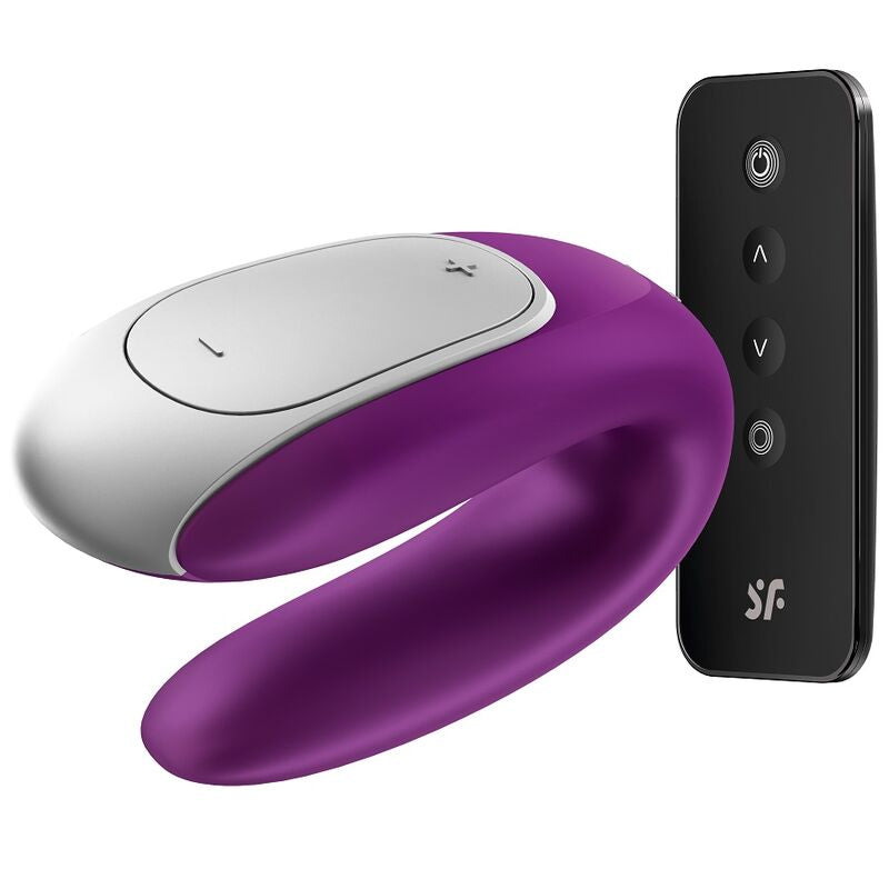 SATISFYER - VIBRADOR DOBLE FUN PARTNER MORADO