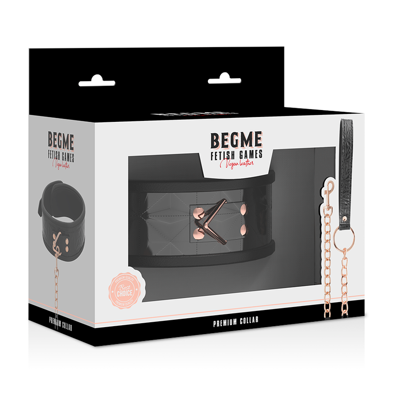 BEGME - BLACK EDITION PREMIUM VEGAN LEATHER NECKLACE