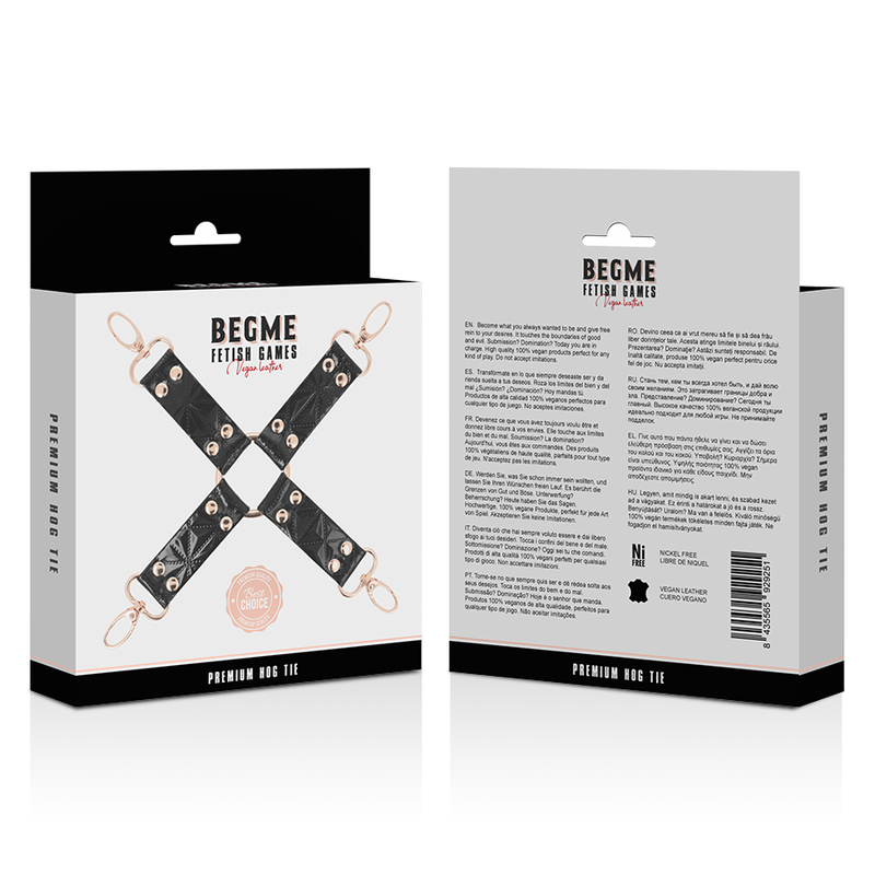 BEGME - BLACK EDITION VEGAN LEATHER TIE