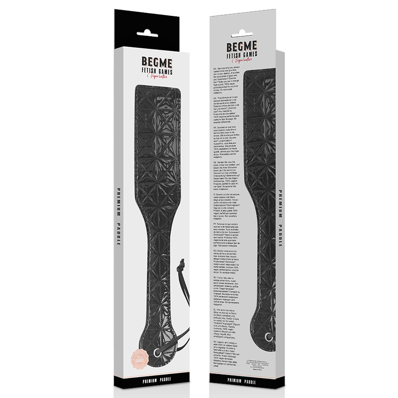 BEGME - VEGAN LEATHER PADDLE BLACK EDITION