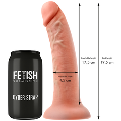 FETISH SUBMISSIVE CYBER STRAP - ARNÉS CON DILDO Y MANDO A DISTANCIA TECNOLOGÍA BULLET WATCHME M