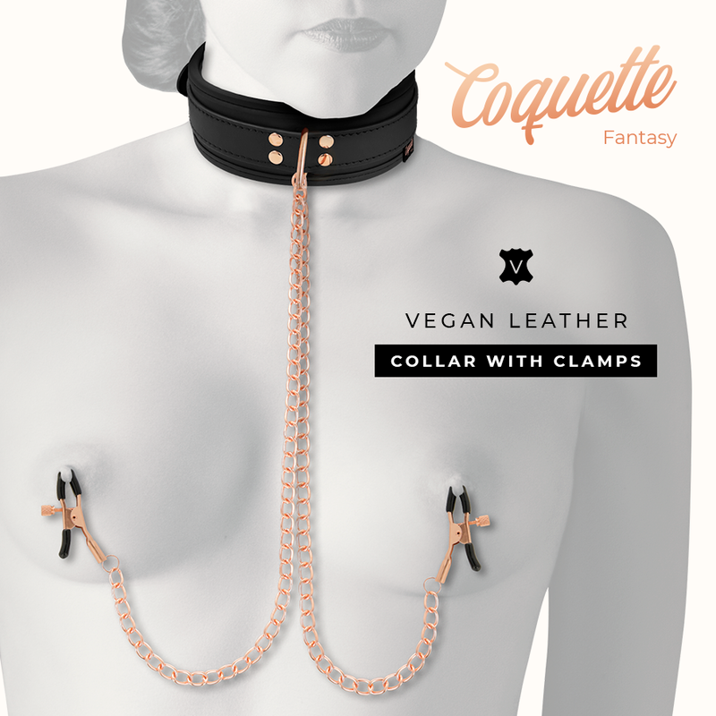 COQUETTE CHIC DESIRE - COLLAR DE ABRAZADERA DE PUNTA FANCY CON FORRO DE NEOPRENO