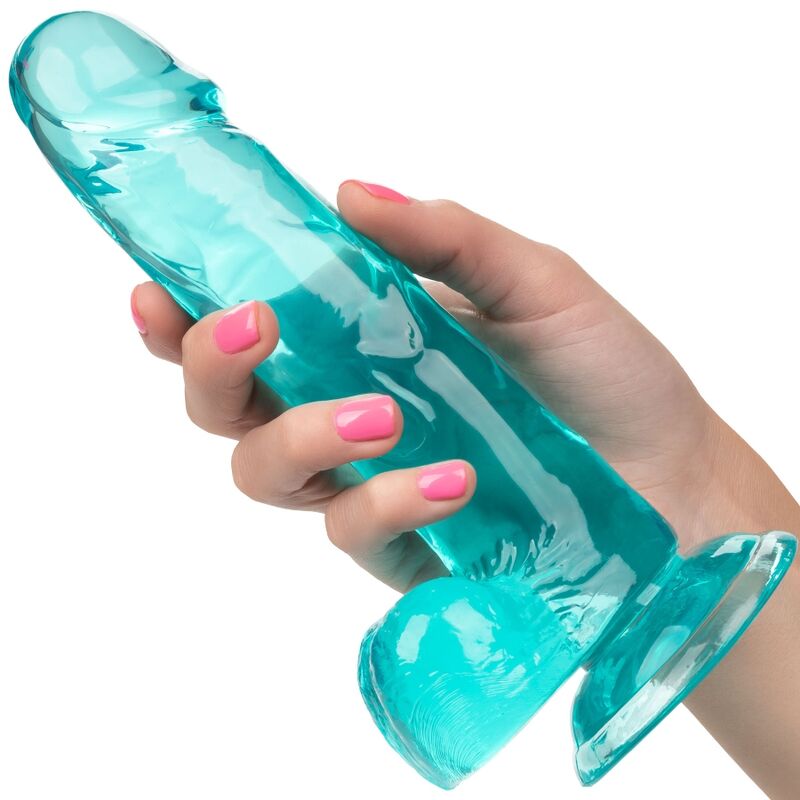 CALEXOTICS - DILDO AZUL TAMAÑO QUEEN 15.3 CM