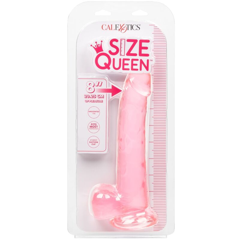 CALEXOTICS - DILDO ROSA TAMAÑO QUEEN 20.3 CM