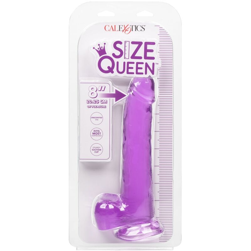 CALEXOTICS - DILDO TAMAÑO QUEEN MORADO 20.3 CM