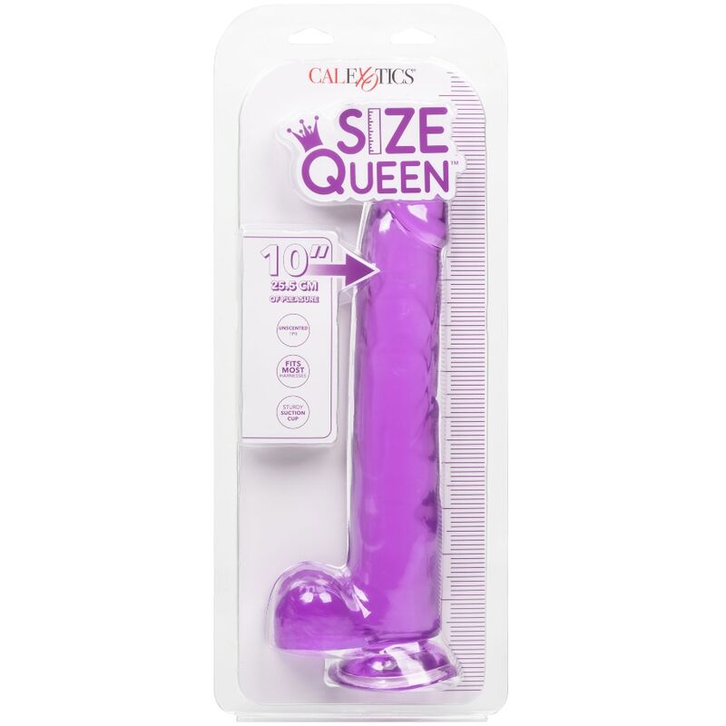 CALEXOTICS - DILDO TAMAÑO QUEEN MORADO 25.5 CM