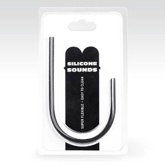 ALL BLACK - SILICONE URETHRAL PROBE 8MM